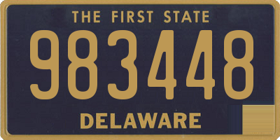 DE license plate 983448