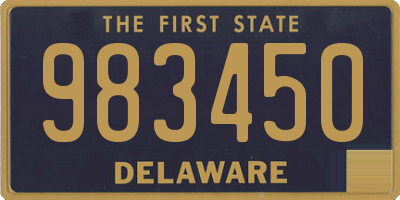 DE license plate 983450