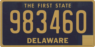 DE license plate 983460