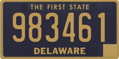 DE license plate 983461