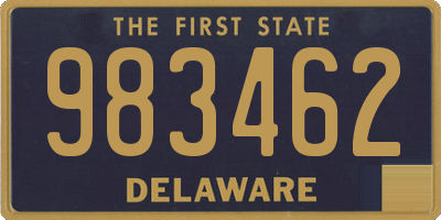 DE license plate 983462