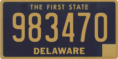 DE license plate 983470