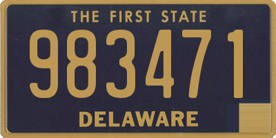 DE license plate 983471