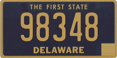 DE license plate 98348