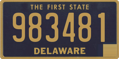 DE license plate 983481