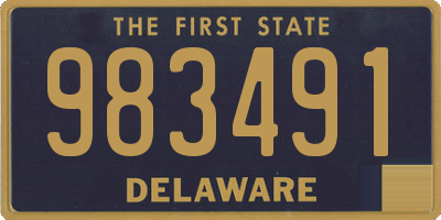 DE license plate 983491