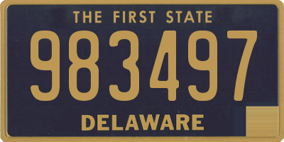 DE license plate 983497