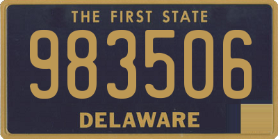 DE license plate 983506