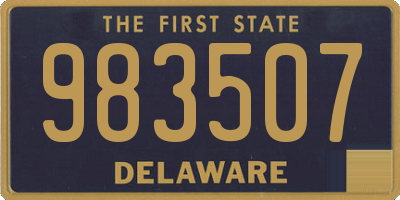 DE license plate 983507