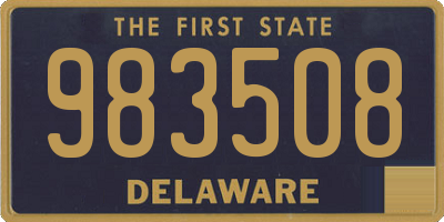 DE license plate 983508