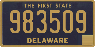 DE license plate 983509