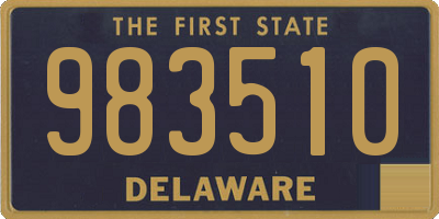 DE license plate 983510