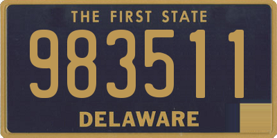 DE license plate 983511