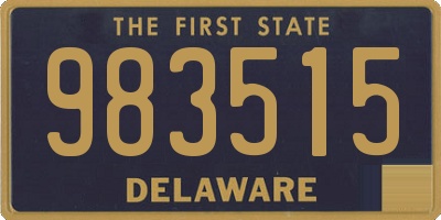 DE license plate 983515