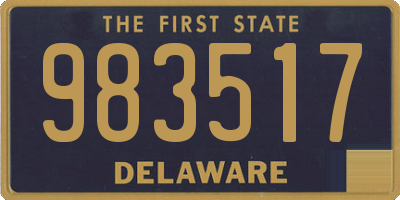 DE license plate 983517