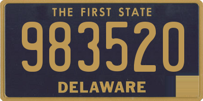 DE license plate 983520