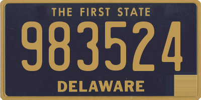 DE license plate 983524