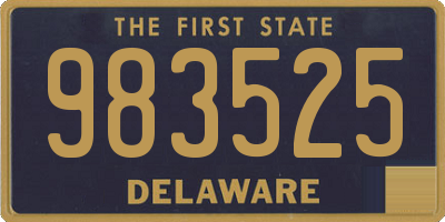 DE license plate 983525