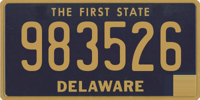 DE license plate 983526