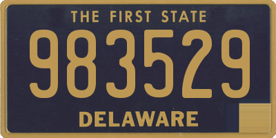 DE license plate 983529