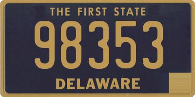 DE license plate 98353