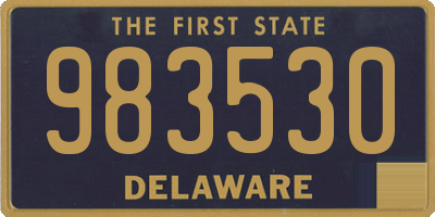 DE license plate 983530