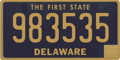 DE license plate 983535