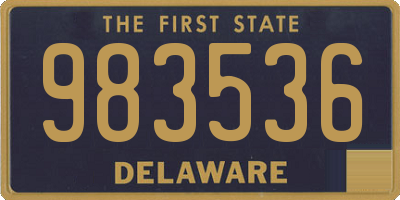 DE license plate 983536