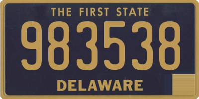 DE license plate 983538