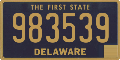 DE license plate 983539