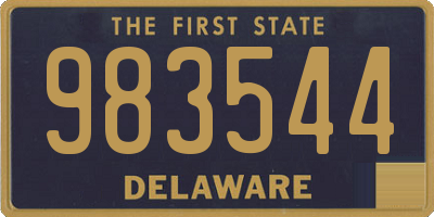 DE license plate 983544