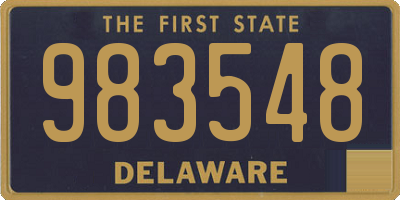 DE license plate 983548