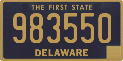 DE license plate 983550