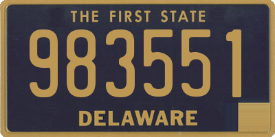 DE license plate 983551