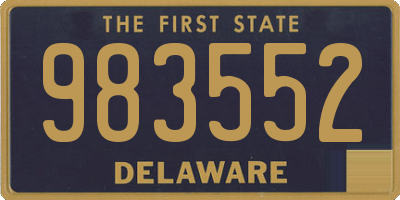 DE license plate 983552