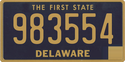 DE license plate 983554