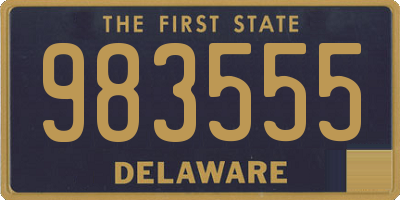 DE license plate 983555