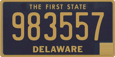 DE license plate 983557