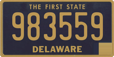 DE license plate 983559