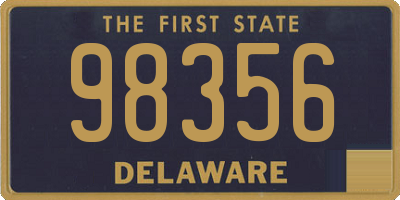 DE license plate 98356
