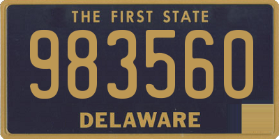 DE license plate 983560