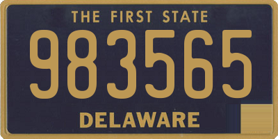 DE license plate 983565