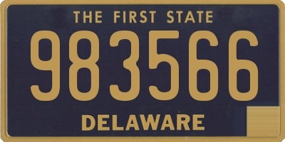 DE license plate 983566