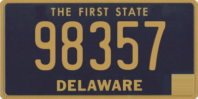 DE license plate 98357