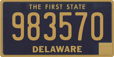 DE license plate 983570