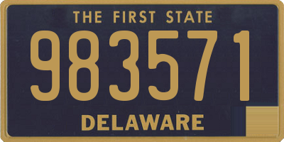 DE license plate 983571