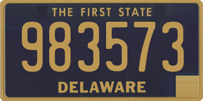 DE license plate 983573