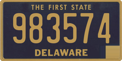 DE license plate 983574