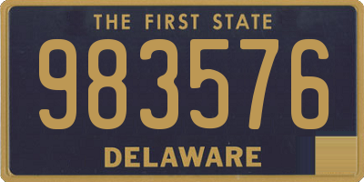 DE license plate 983576