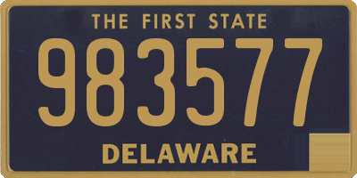 DE license plate 983577